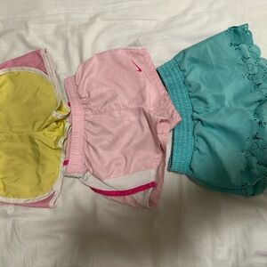 Wonder Nation Kids Shorts Set in Pink, Yellow, and Teal